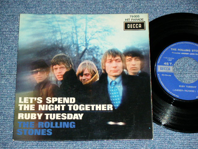 画像1: THE ROLLING STONES - LET'S SPEND THE NIGHT TOGETHER ( Ex+++/Ex+++ )  / 1967 JANNUARY  FRANCE ORIGINAL for JUKE BOX Using 1st Press Label Used 7"Single with PICTURE SLEEVE 