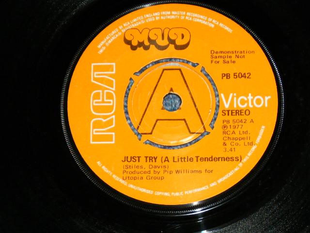 画像1: MUD -  JUST TRY   / 1977 UK ENGLAND  ORIGINAL Used 7"Single 