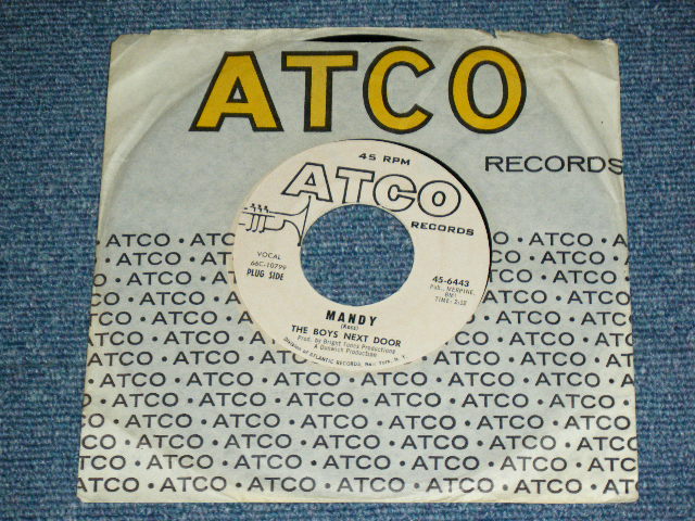 画像: THE BOYS NEXT DOOR - MANDY / 1966 US ORIGINAL White Label PROMO Used 7"Single