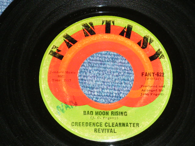 画像1: CCR / CREEDENCE CLEARWATER REVIVAL - BAD MOON RISING  ( Ex+/Ex+ ) /1969  US AMERICA ORIGINAL Used  7"SINGLE 