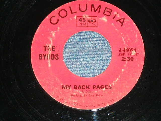 画像1: THE BYRDS - MY BACK PAGES ( Ex++/Ex+ )  Produced by GARY USHER  / 1967 US AMERICA  ORIGINAL Used  7" Single 