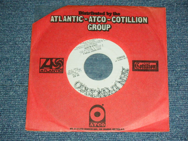 画像: COLD BLOOD - TOO MANY PEOPLE / 1970  US AMERICA ORIGINAL PROMO Only Same Flip MONO-STEREO Used 7"SINGLE