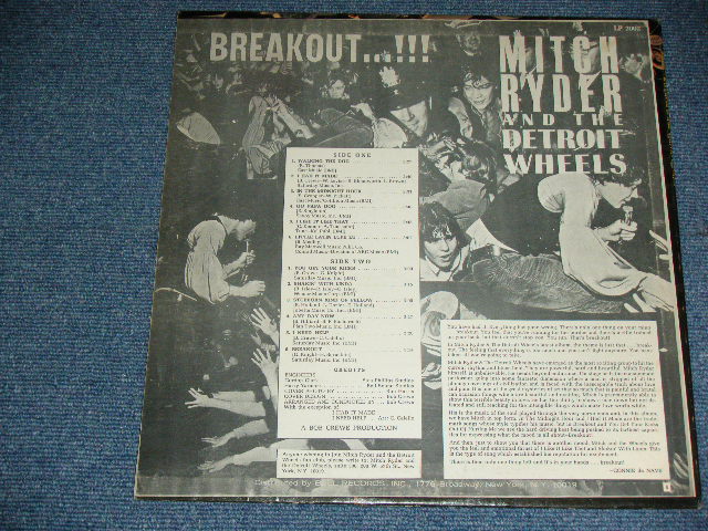 画像: MITCH RYDER and the DETROIT WHEELS - BREAKOUT...!!! ( Without "DEVIL WITH A BLUE DRESS ON/GOOD GOLLY MISS MOLLY" / 1966 US AMERICA ORIGINAL MONO Used LP 