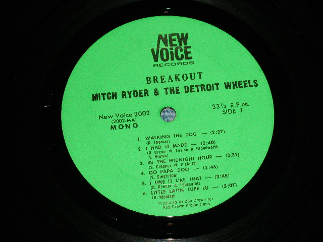 画像: MITCH RYDER and the DETROIT WHEELS - BREAKOUT...!!! ( Without "DEVIL WITH A BLUE DRESS ON/GOOD GOLLY MISS MOLLY" / 1966 US AMERICA ORIGINAL MONO Used LP 