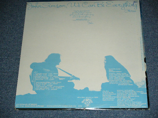 画像: JOHN SIMSON - WE CAN BE EVERYTHINGS / 197? US ORIGINAL Brand New SEALED LP    