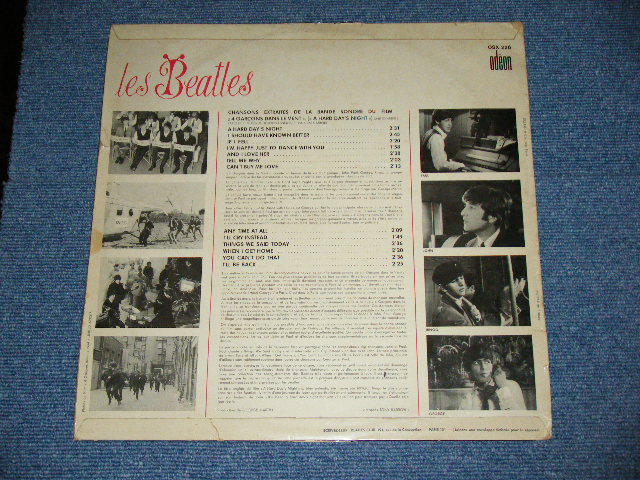 画像: BEATLES - 4 GARCONS PANS LE VENT ( A HARD DAYS NIGHT ) CHANSONS DU FILM ( Ex/Ex+ Looks: VG+++) /1964 FRANCE ORIGINAL "ORANGE LABEL" Used LP    