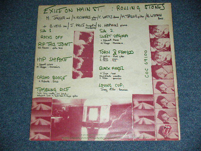 画像: ROLLING STONES - EXILE ON MAIN ST. ( NONE POSTCARDS : With Original Inner Sleeves : Matrix Number A2/B1/C1/D2 : VG+++/Ex+ )   / 1972 UK ENGLAND ORIGINAL Used 2 LP's 