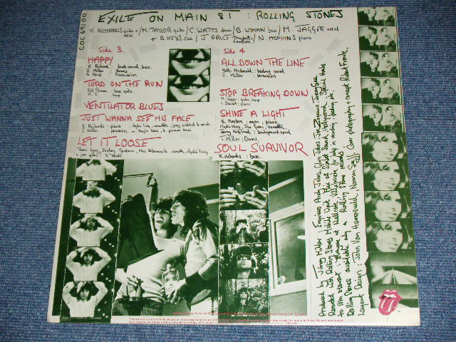 画像: ROLLING STONES - EXILE ON MAIN ST. ( NONE POSTCARDS : With Original Inner Sleeves : Matrix Number A2/B1/C1/D2 : Ex-/Ex+++ )   / 1972 UK ENGLAND ORIGINAL Used 2 LP's 