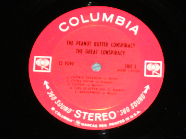 画像: THE PEANUT BUTTER CONSPIRACY ( GARY USHER Works ) - THE GREAT CONSPIRACY ( Ex++/Ex+++ ) /  1968 US AMERICA ORIGINAL 360 SOUND Label STEREO Used LP 