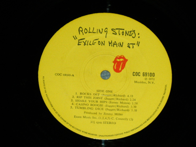 画像: ROLLING STONES - EXILE ON MAIN ST. ( With POSTCARDS : With Original Inner Sleeves : Matrix Number A2/B2/C1/D2 : Ex+/Ex+++ )   / 1972 UK ENGLAND ORIGINAL Used 2 LP's 