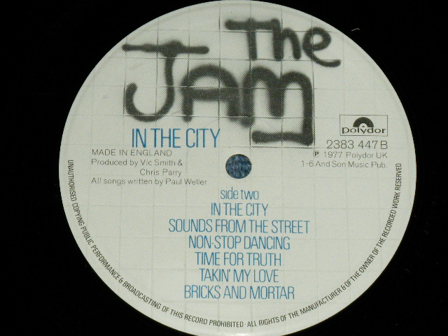 画像: THE JAM - IN THE CITY   / 1980's UK ENGLAND Reissue Used LP 