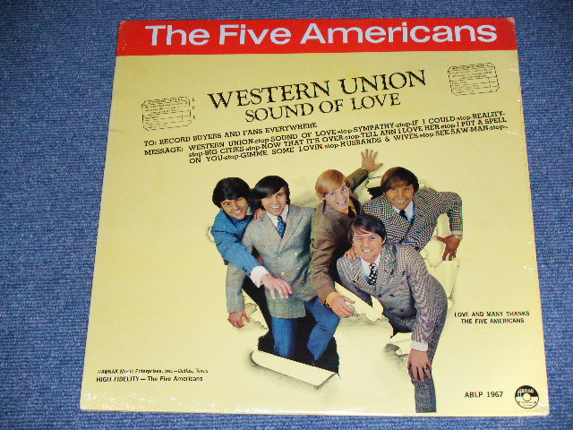 画像1: The FIVE AMERICANS - WESTERN UNION  /  1967  US AMERICA ORIGINAL MONO  Brand New SEALED  LP  DEAD STOCK !!! 