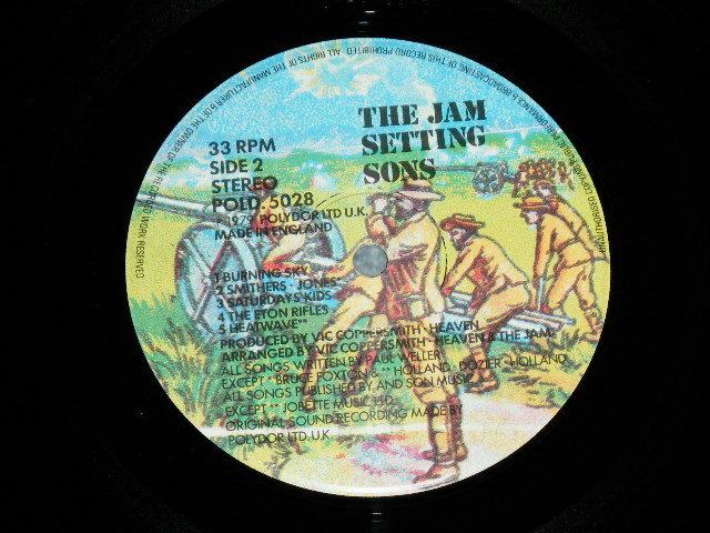 画像: THE JAM -  SETTING SONS (Matrix # A)  POLD 5028 A//1▼ESTR 1 1 2 3, STRAWBERRY B) POLD 5028 B//3▼E STR 1 8 1 5 , STRAWBERRY) ( MINT-/MINT- ) / 1979  UK ENGLAND ORIGINAL 2nd Press JACKET Used LP 