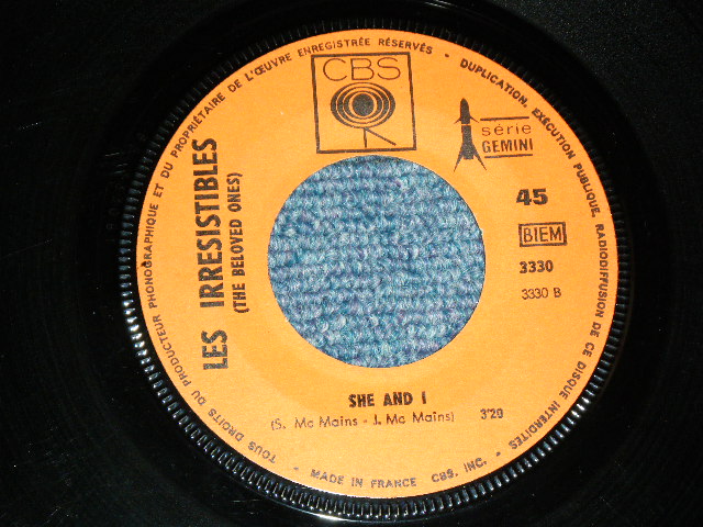 画像: LES IRRESISTIBLES (The BELOVES ONES) - MY YEAR IS A DAY / 1968 FRANCE FRENCH  ORIGINAL Used 7"Single with PICTURE SLEEVE 