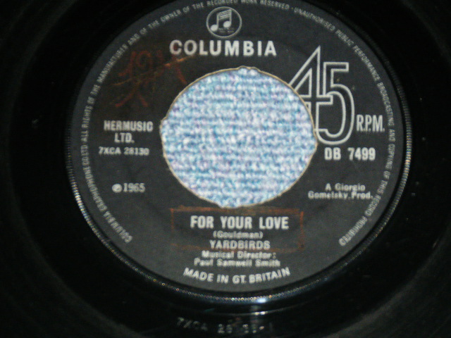 画像1: THE YARDBIRDS - FOR YOUR LOVE  ( Ex+/Ex+ : NOT ORIGINAL CEMTER ) / 1965  UK ENGLAND ORIGINAL Used 7"SINGLE