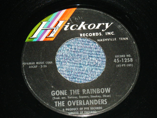 画像: THE OVERLANDERS - YESTERDAY'S GONE ( Ex+/Ex+ )  / 1964  US AMERICA  ORIGINAL Used 7" Single 