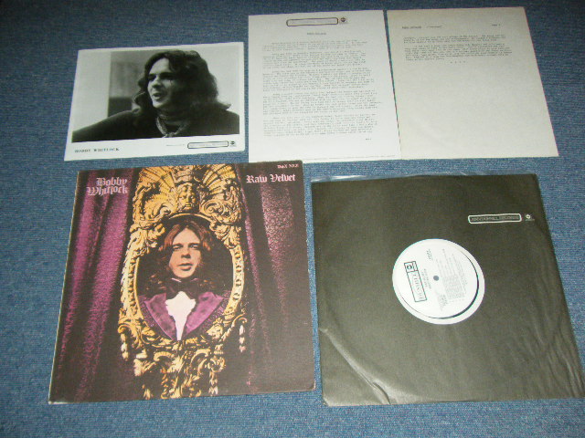 画像1: BOBBY WHITLOCK - RAW VELVET  ( Ex+++/MINT-)  / 1972 US AMERICA  ORIGINAL White Label PROMO" Used LP  With PROMO PICTURE!!! & PROMO SHEET