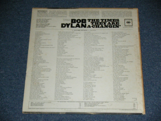 画像: BOB DYLAN - THE TIMES THEY ARE A-CHANGIN'( Matrix # A) XSM 755281D/B) XSM 75529-1C : Ex/Ex+ )  /  1964 US RELEASED VERSION 360 Sound in WHITE  STEREO Used  LP