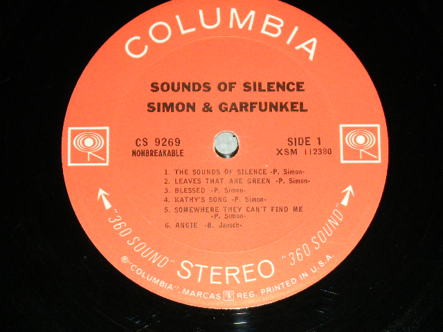 画像: SIMON & GARFUNKEL - SOUNDS OF SILENCE  : With DRAW Back Jacket ( Matrix Number : A) XSM 112380-1C /XSM 112381-1C : Ex+/Ex+++ Looks: MINT- ) / 1965 US ORIGINAL "360 SOUND Label"  STEREO Used LP 