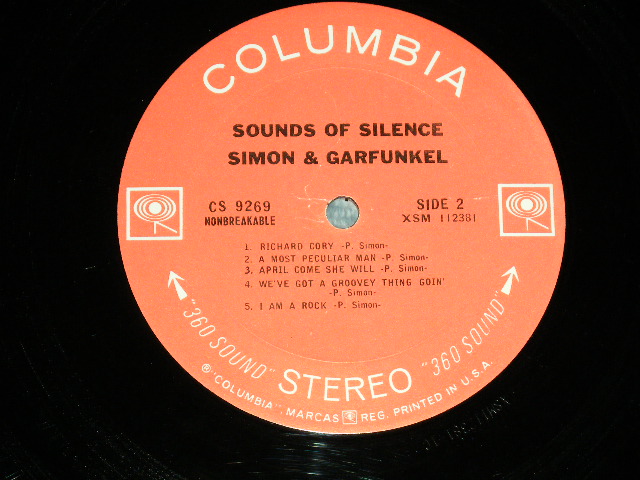 画像: SIMON & GARFUNKEL - SOUNDS OF SILENCE  : With DRAW Back Jacket ( Matrix Number : A) XSM 112380-1C /XSM 112381-1C : Ex+/Ex+++ Looks: MINT- ) / 1965 US ORIGINAL "360 SOUND Label"  STEREO Used LP 