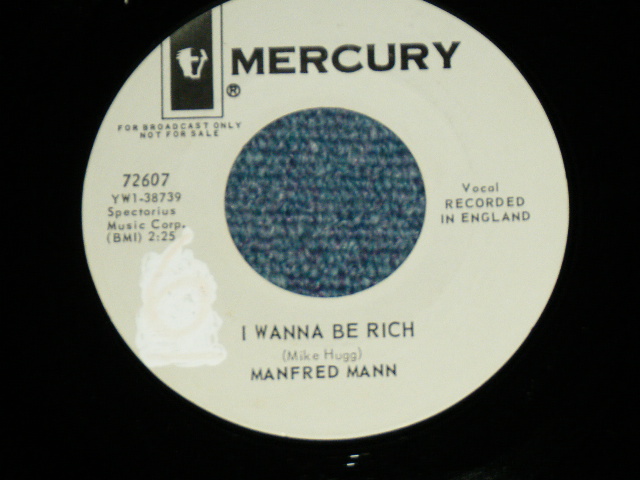 画像: MANFRED MANN - JUST LIKE A WOMAN ( Ex+++/Ex+++ )  / 1966 US AMERICA ORIGINAL "WHITE LABEL PROMO" Used  7"Single 