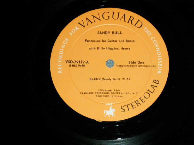 画像: SANDY BULL - FANTASIA FOR GUITAR AND BANJO ( Ex/Ex+++ ) / 1960's US AMERICA ORIGINALSTEREO Used LP