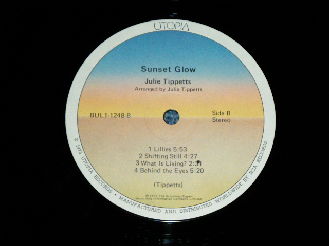 画像: JULIE TIPPETTS ( Female Singer Song Writer)  - SUNSET GLOW ( VG+++/Ex+++ )  / 1975 US AMERICA ORIGINAL Used LP  from INDIES  