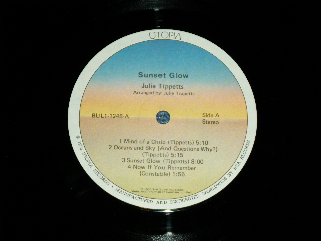 画像: JULIE TIPPETTS ( Female Singer Song Writer)  - SUNSET GLOW ( VG+++/Ex+++ )  / 1975 US AMERICA ORIGINAL Used LP  from INDIES  