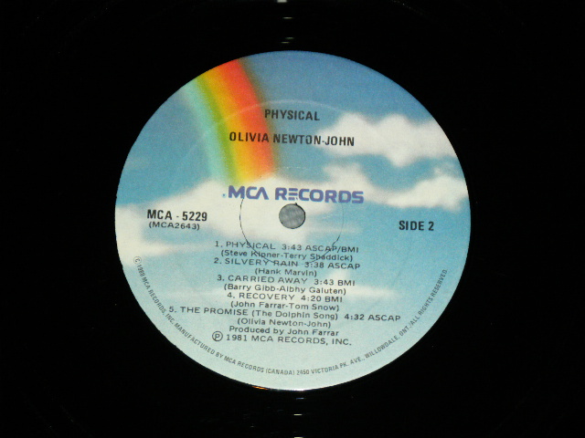 画像: OLIVIA NEWTON-JOHN - PHYSICAL ( MINT-/MINｔ )  /1981 CANADA ORIGINAL Used LP  