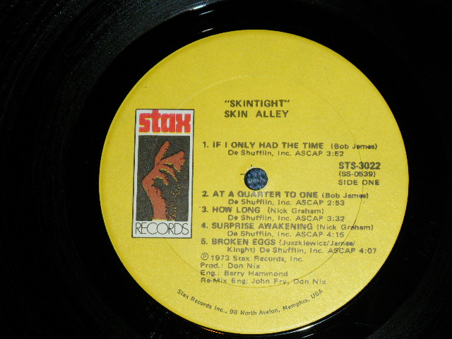 画像: SKIN ALLEY - SKIN TIGHT  ( FUNKY ROCK in UK  : Ex+/MINT-)  / 1973 US AMERICA  ORIGINAL Used LP