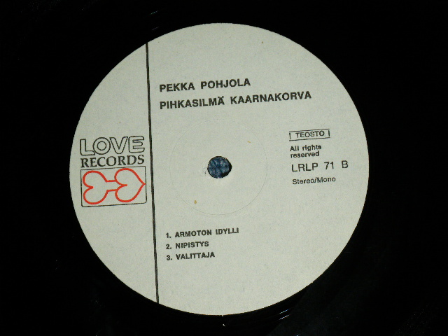 画像: PEKKA POHJOLA ( PERGRESSIVE ROCK in FINLAND ) - PIHKASILMA KAARNAKORVA ( Ex++/Ex+++) / 1979? WEST GERMANY GERMAN  ORIGINAL Used LP 