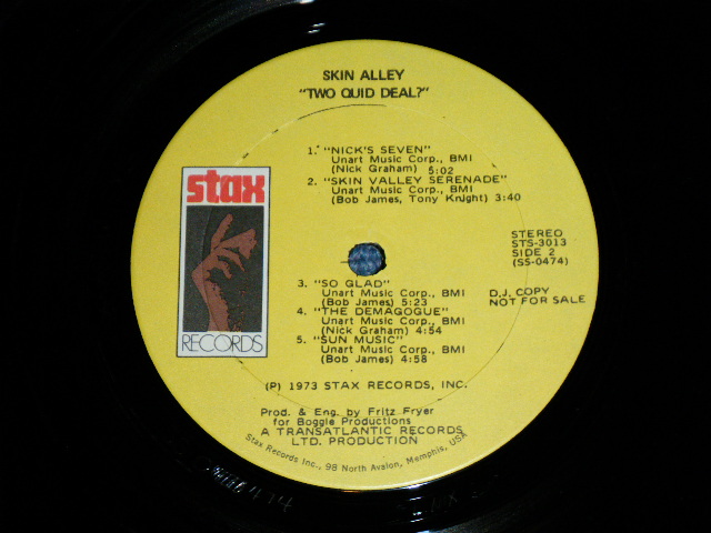 画像: SKIN ALLEY - TWO QUID DEAL ( FUNKY ROCK in UK  : Ex++/MINT-)  / 1973 US AMERICA  ORIGINAL "PROM" Used LP