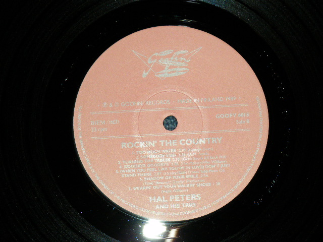 画像: HAL PETERS and His TRIO - ROCKIN' THE COUNTRY  / 1989  FINLAND ORIGINAL "BRAND NEW" LP 