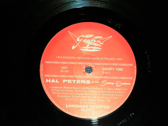 画像: HAL PETERS and His STRING DUSTERS - LONESOME HEARTED BLUES : 11 HOT SWINGIN' WESTERN TUNES    / 1998  FINLAND ORIGINAL "BRAND NEW" 10" P 