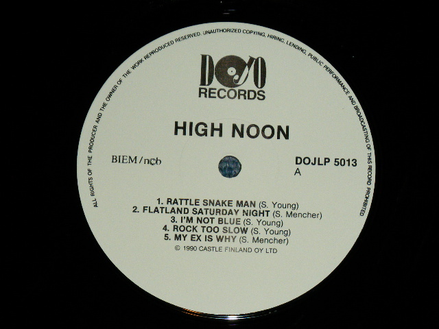 画像: HIGH NOON -  HIGH NOON / 1990  FINLAND ORIGINAL "BRAND NEW"  10" LP 