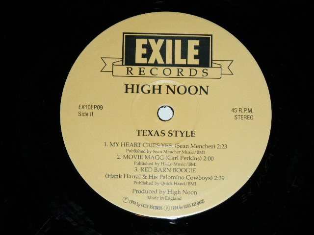 画像: HIGH NOON -  TEXAS STYLE / 1994 GERMAN ORIGINAL "BRAND NEW"  10" LP 