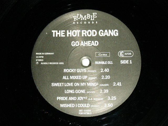 画像: HOT ROD GANG - GO AHEAD  / 1991 GERMAN ORIGINAL "BRAND NEW"    LP 