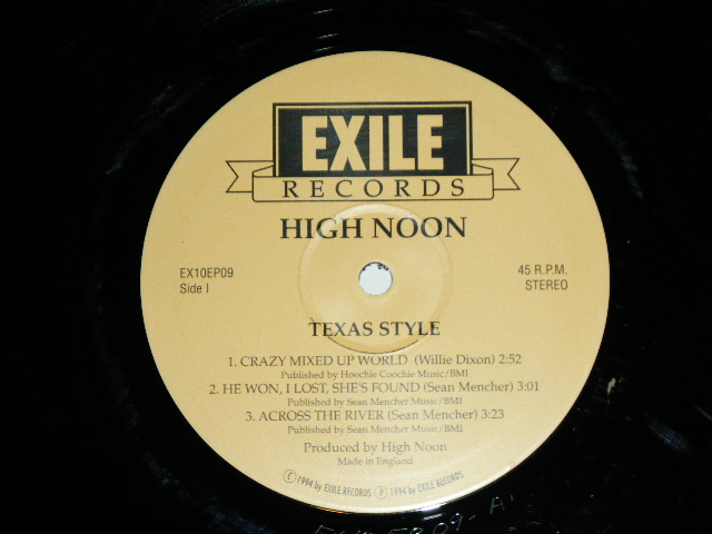 画像: HIGH NOON -  TEXAS STYLE / 1994 GERMAN ORIGINAL "BRAND NEW"  10" LP 