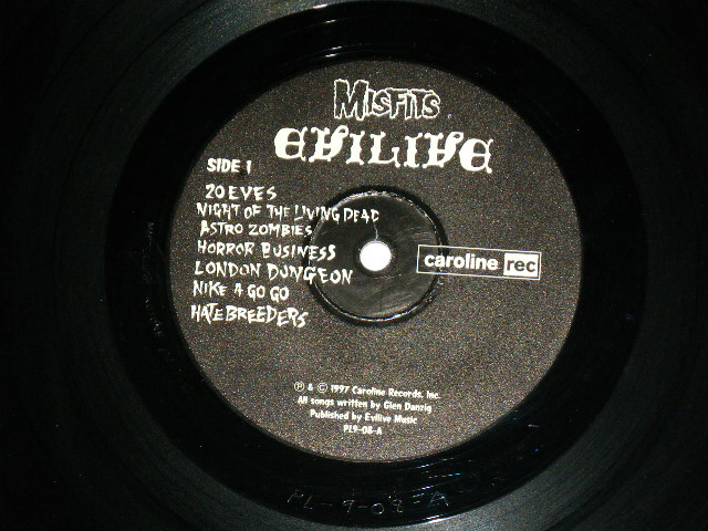 画像: MISFITS - EVILIVE( MINT-/Ex++ ) / 1997 US ORIGINAL Used LP 