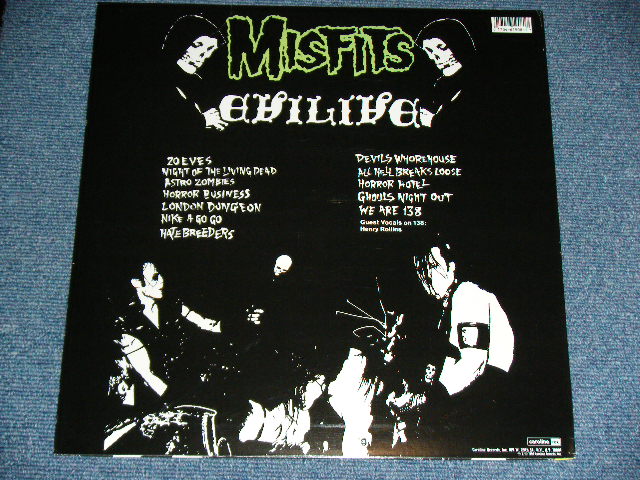 画像: MISFITS - EVILIVE( MINT-/Ex++ ) / 1997 US ORIGINAL Used LP 