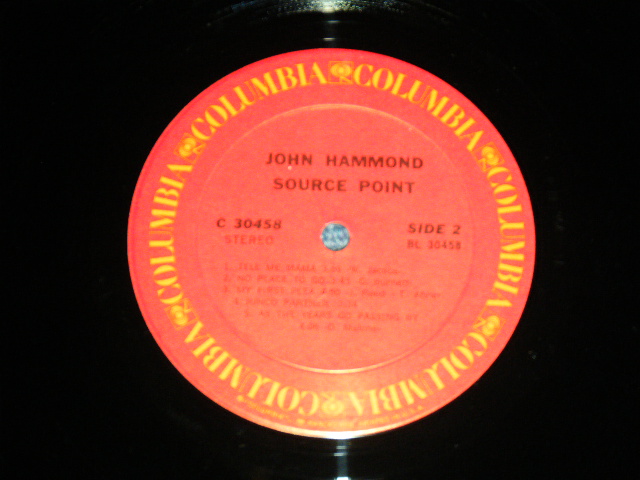 画像: JOHN HAMMOND - SOURCE POINT ( MINT-/MINT- )  / 1971 US AMERICA ORIGINALUsed LP