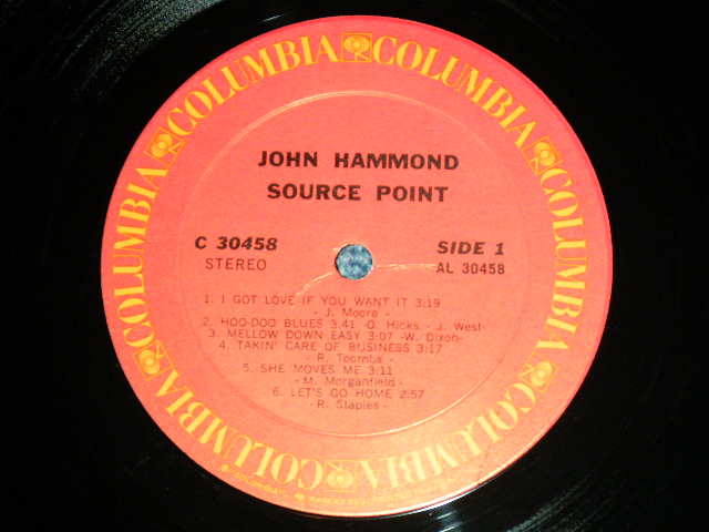 画像: JOHN HAMMOND - SOURCE POINT ( MINT-/MINT- )  / 1971 US AMERICA ORIGINALUsed LP