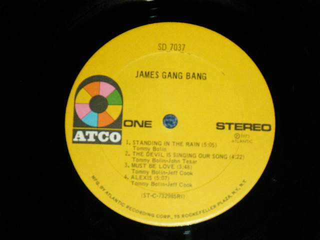 画像: JAMES GANG ( with TOMMY BOLIN) - BANG  ( "75 ROCKFELLER Label" Ex+/Ex+++) / 1973 US AMERICA ORIGINAL Used LP 