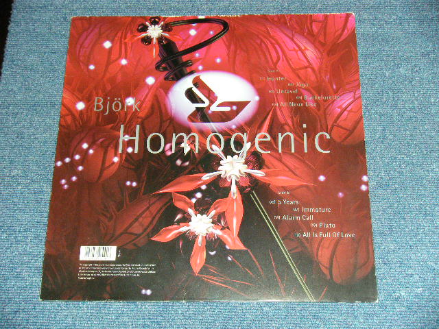 画像: BJORK  Björk (THE SUGARCUBES ) - HOMEGENIC ( Ex/Ex+++ )  / 1997 UK ENGLAND ORIGINAL Used  LP