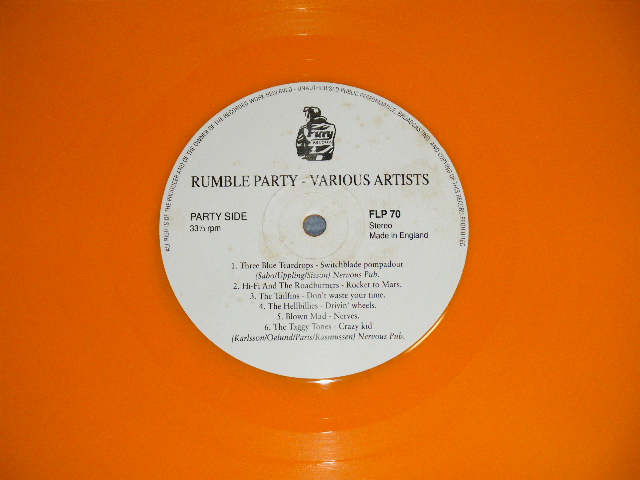 画像: v.a. OMNIBUS - RUMBLE PARTY VOL.2  /  UK ENGLAND ORIGINAL "ORANGE WAX Vinyl" Used LP 