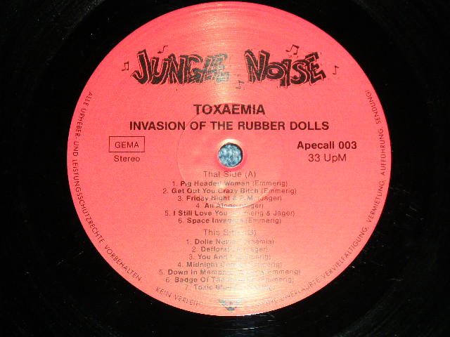 画像: TOXAEMIA - INVASION OF THE RUBBER DOLLS  ( Ex+++/MINT-) /  1990 GERMAN GERMANY  ORIGINAL  Used  LP 