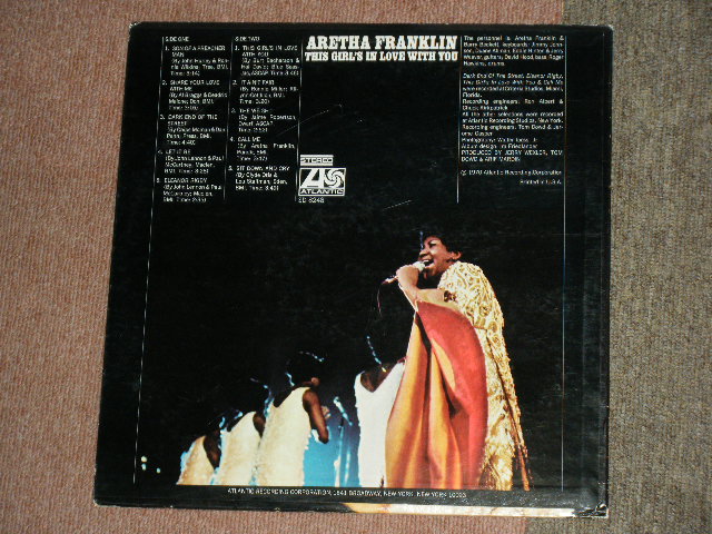 画像: ARETHA FRANKLIN ( With DUANE ALLMAN ) - THIS GIRL'S IN LOVE WITH YOU / 1970 US ORIGINAL White Label PROMO Used LP 