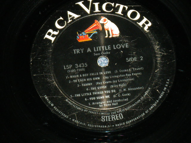 画像: SAM COOKE - TRY A LITTLE LOVE(Ex-/Ex- Looks: VG++ ) / 1965 US AMERICA ORIGINAL STEREO Used LP 