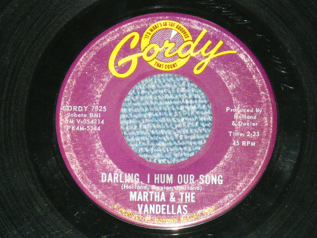 MARTHA & THE VANDELLAS - QUICKSAND / 1963 US ORIGINAL 7