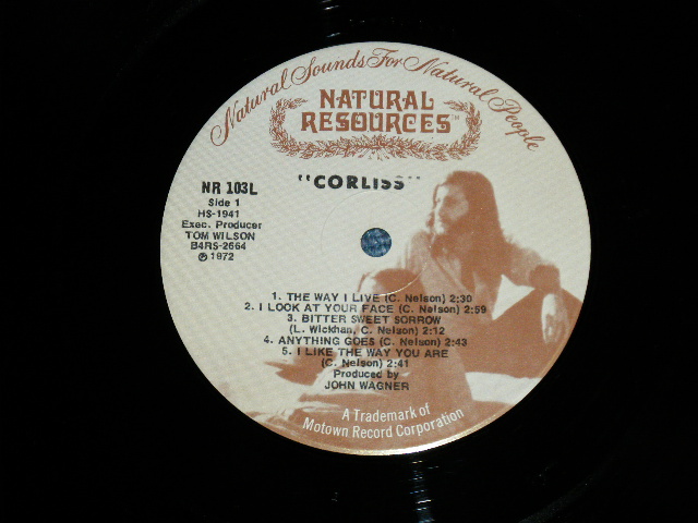 画像: CORLISS - CORLISS ( Ex+++/Ex+++ ) / 1972 US AMERICA ORIGINAL "Release from MINOR Label"  Used LP 